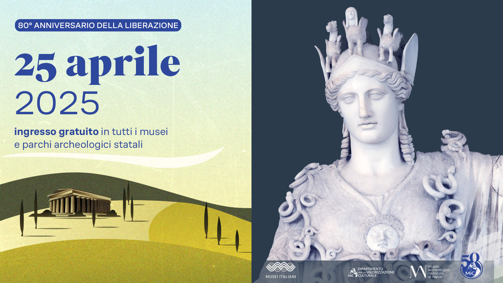 Anniversario della LIBERAZIONE al MANN 25 aprile 2025